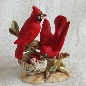 Red Cardinal Bird Figurine